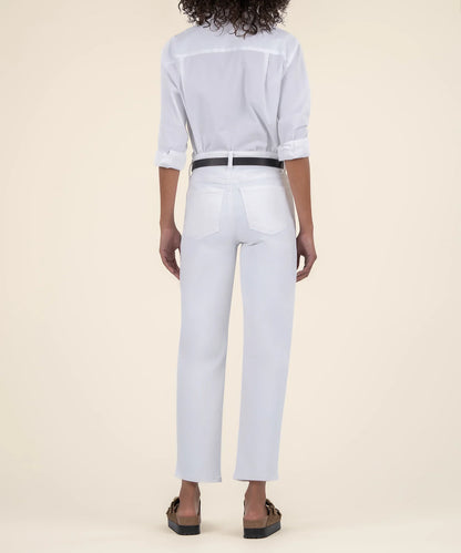 Ashley white high rise slouchy denim