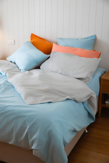 Cloud Cotton Duvet Cover Skylar Peach Finish