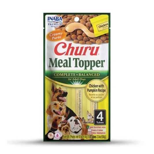 Inaba - CHURU MEAL TOPPER Chicken with Pumpkin Recipe - 4 Tubes