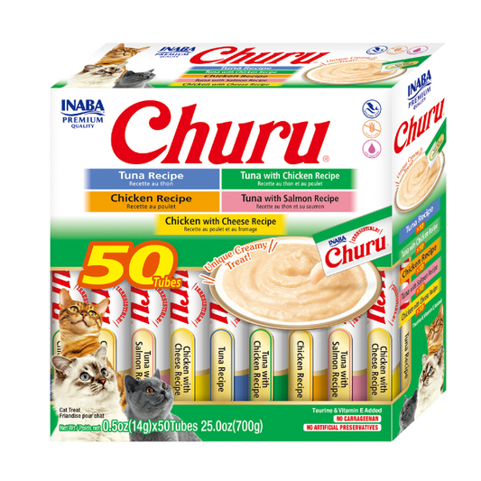 Inaba - Churu Tuna & Chicken Variety BOX 700g (14g X 50 Tubes)