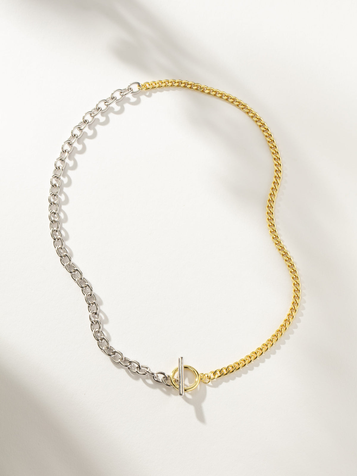 Mixed Metal Chain Necklace