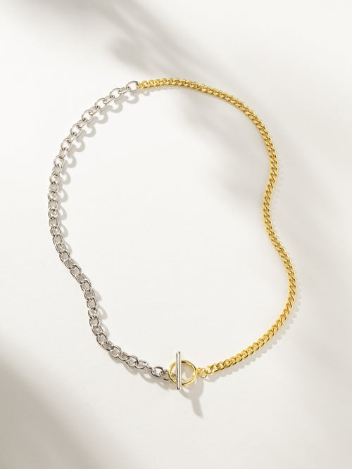 Mixed Metal Chain Necklace