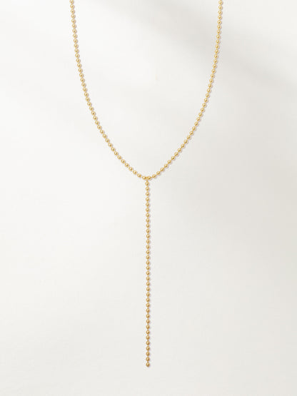 Ball Chain Lariat Necklace