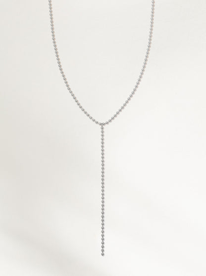Ball Chain Lariat Necklace