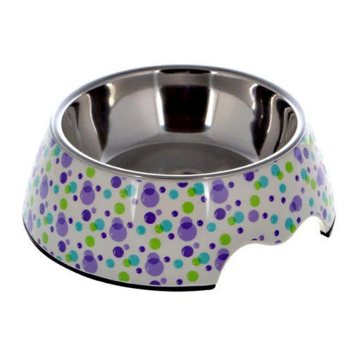 Lepets - Mellamine Pet Bowl - Bubbles - Large