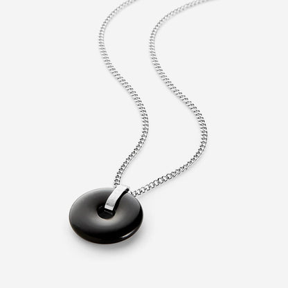 “Surely in the remembrance of Allah, hearts find comfort” Stone Necklace