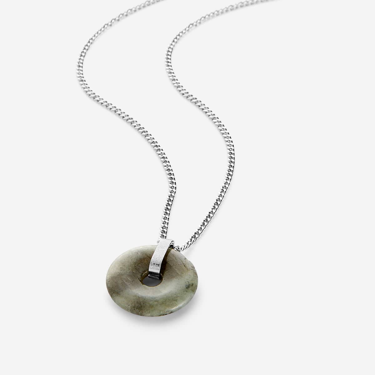 “Surely in the remembrance of Allah, hearts find comfort” Stone Necklace