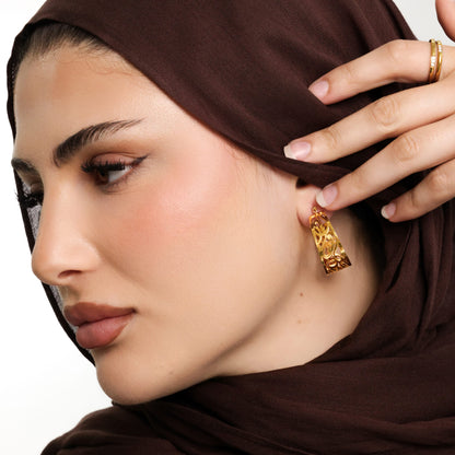 "Allah does not burden a soul beyond what it can bear" Earrings