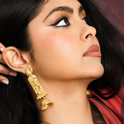 Jhumka Paisley Earrings
