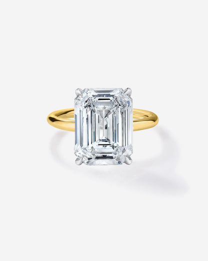 5.05 Emerald Lab Diamond in Cloud Solitaire
