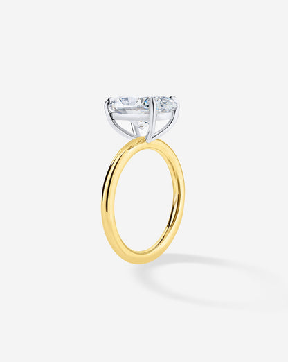 2.08 Oval Lab Diamond in Cloud Solitaire