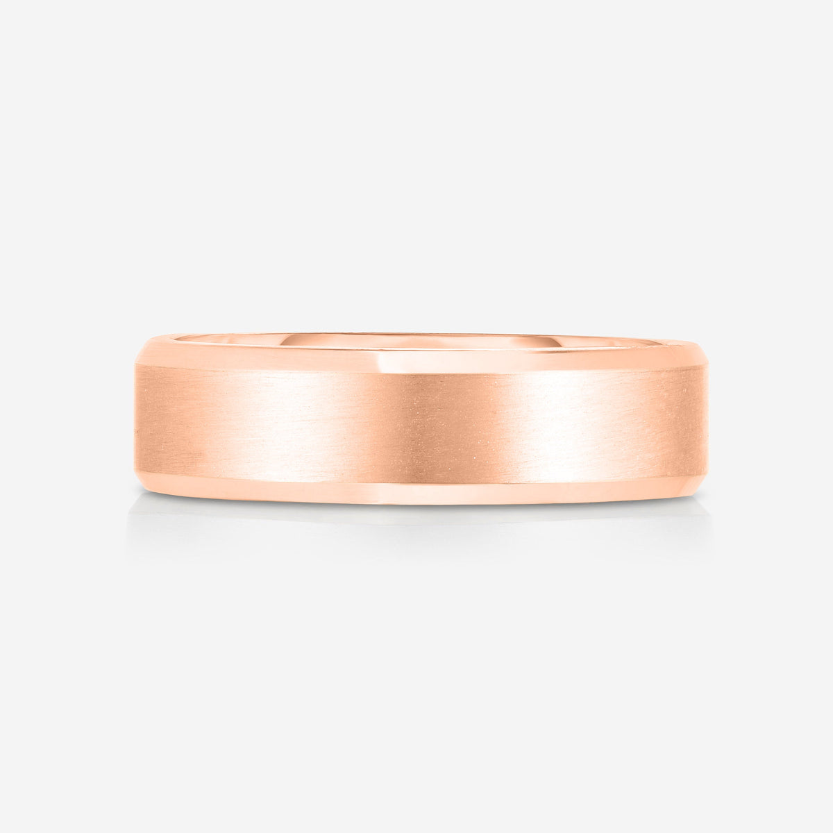 5 mm Contrast + Beveled Wedding Band