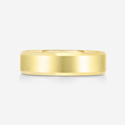 5 mm Contrast + Beveled Wedding Band