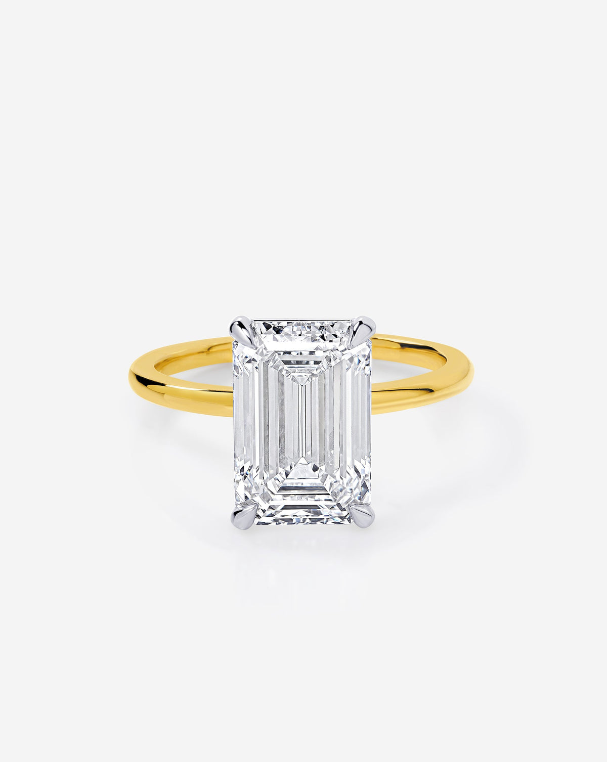 3.72 Emerald Lab Diamond in Whisper Thin® Embrace