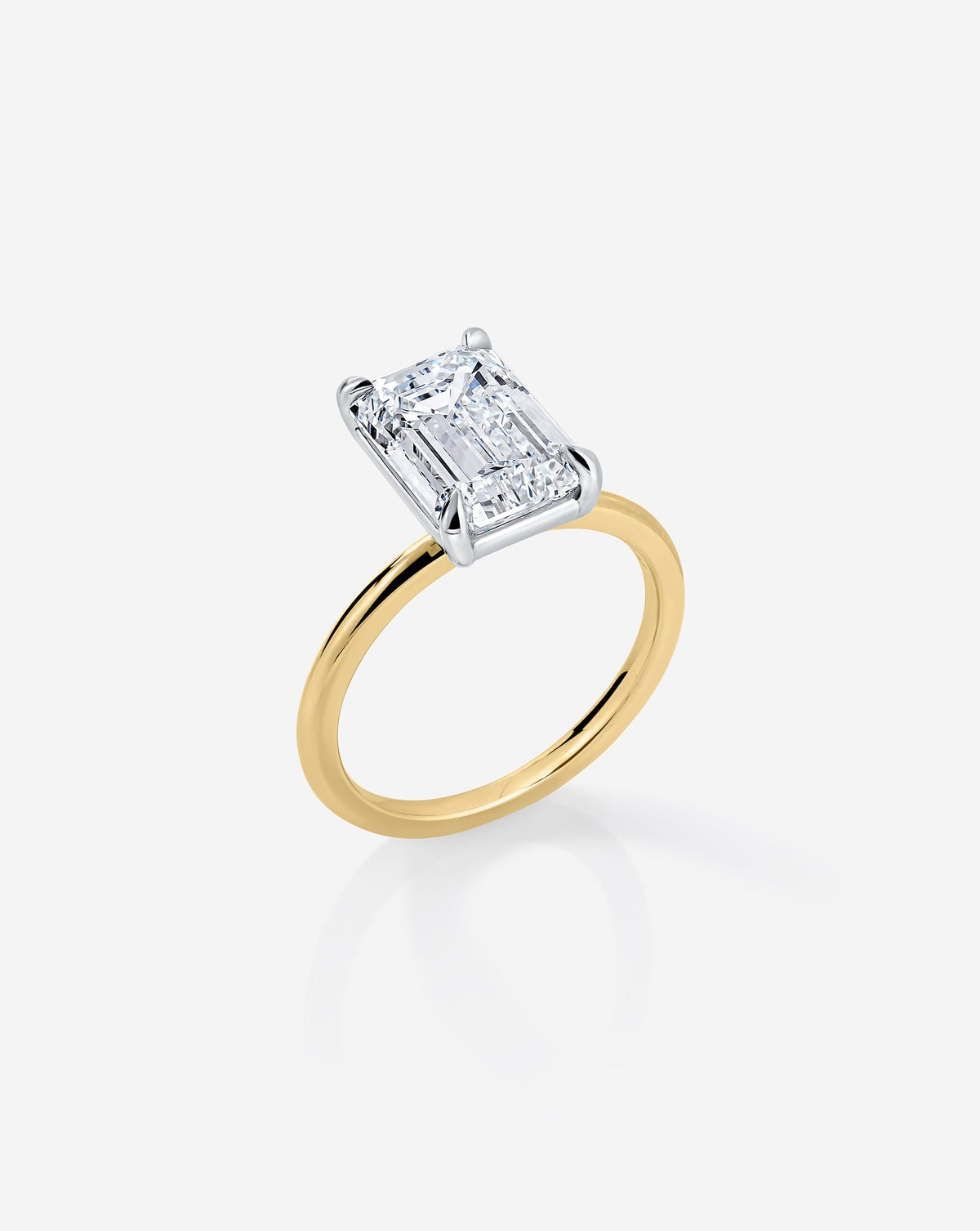 3.72 Emerald Lab Diamond in Whisper Thin® Embrace