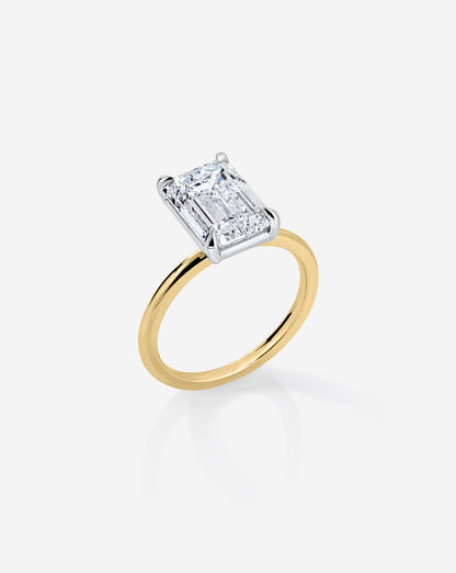 3.72 Emerald Lab Diamond in Whisper Thin® Embrace