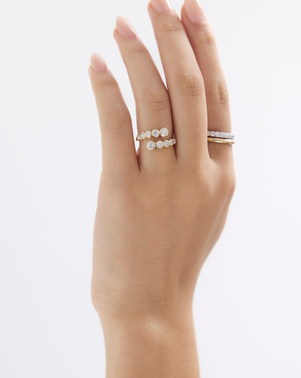 Bezel Lab Diamond Wrap Ring