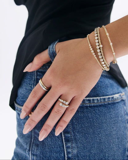 Bezel Lab Diamond Wrap Ring