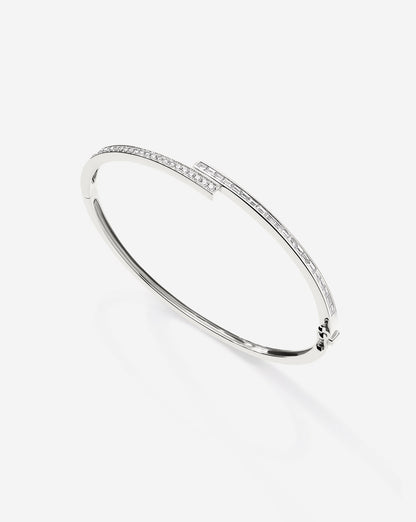 Baguette + Round Diamond Wrap Bangle