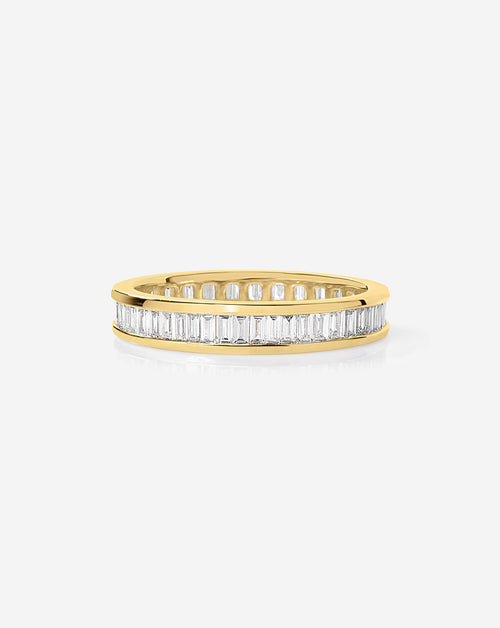Baguette Diamond Channel Set Eternity Band