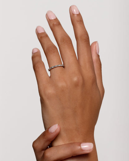 Baguette + Round Eternity Band