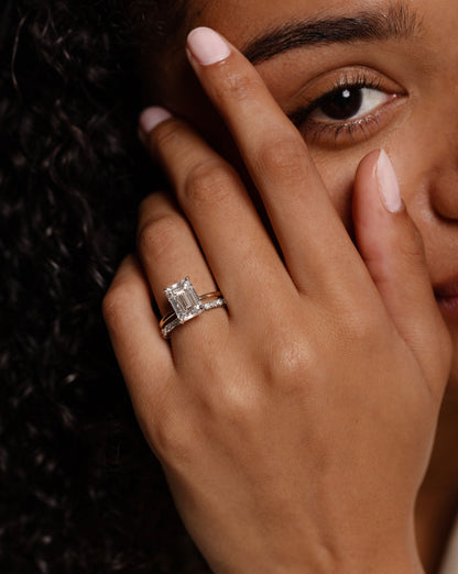 Baguette + Round Eternity Band