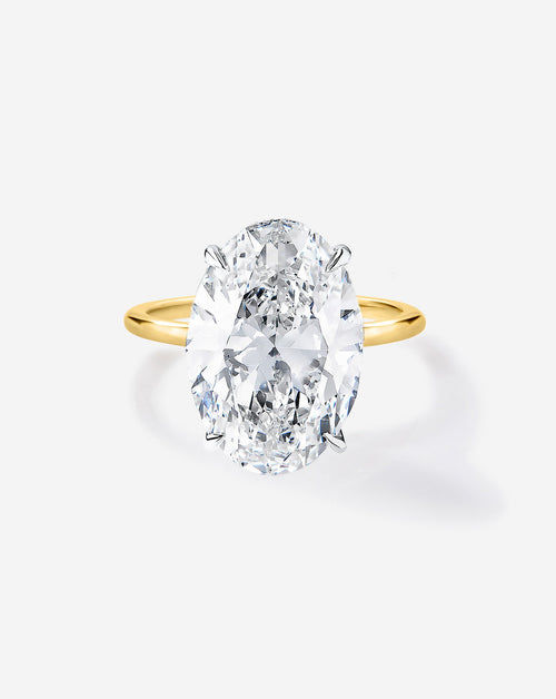5.63 Oval Lab Diamond in Whisper Thin® Hidden Halo