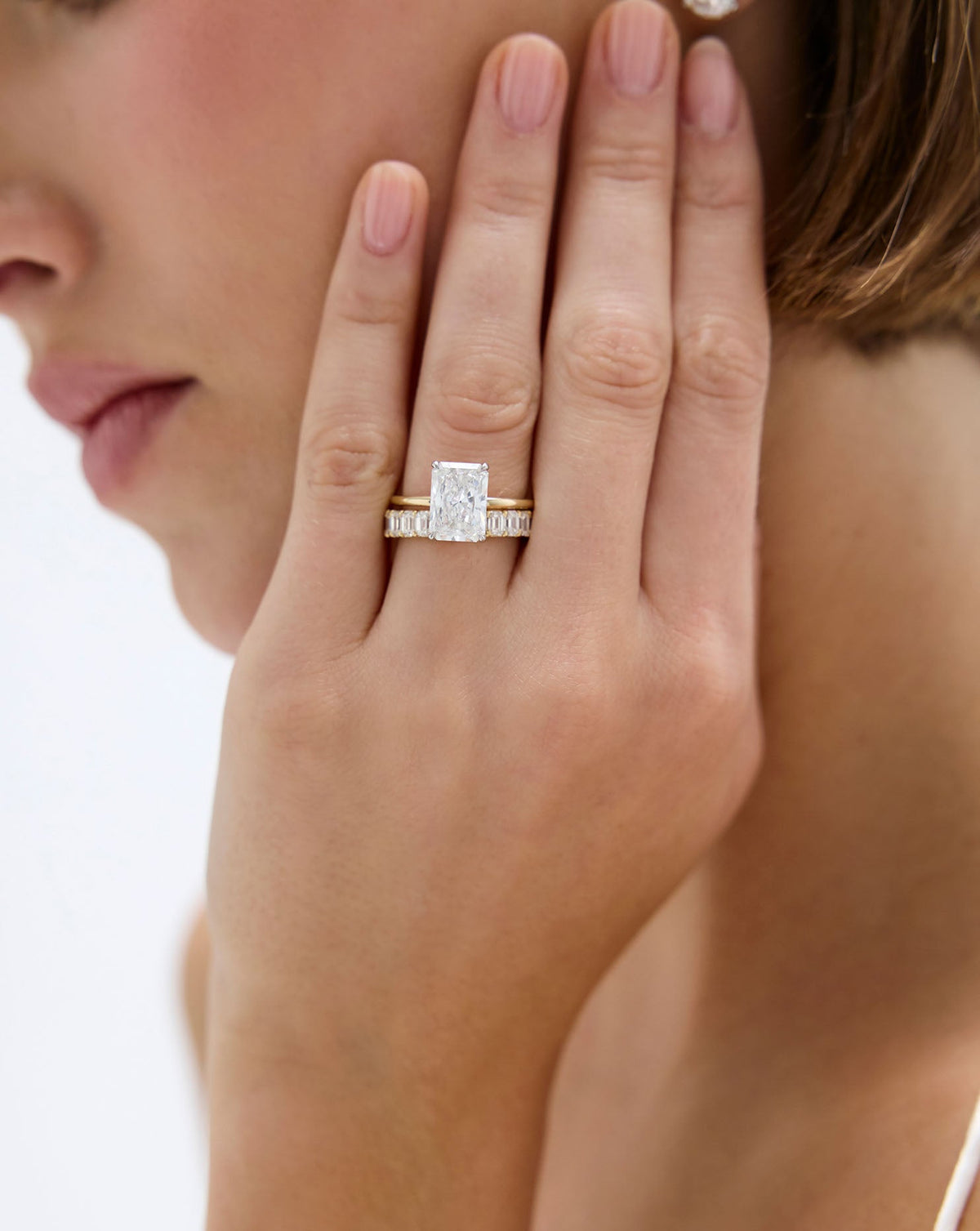 3.67 Radiant Lab Diamond in Whisper Thin® Hidden Halo