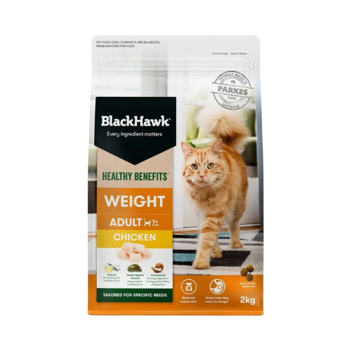 Black Hawk - Healthy Benefits Weight Chicken Adult Cat Food 4kg