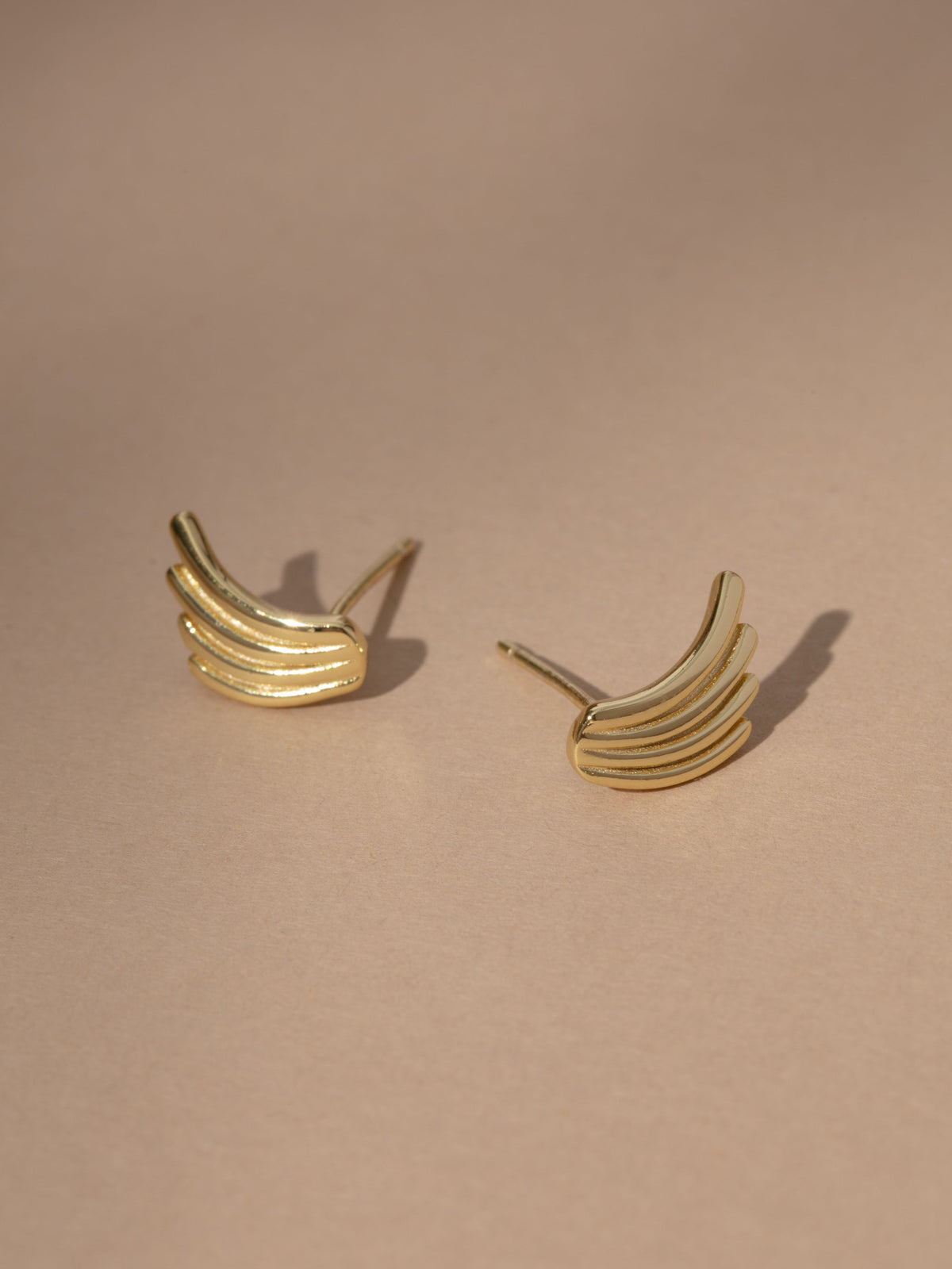 Vermeil Wing Stud Earrings