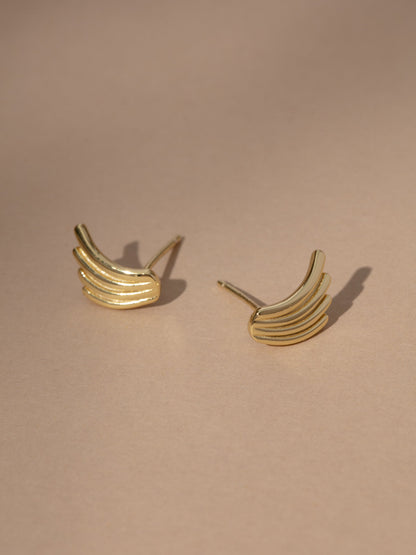Vermeil Wing Stud Earrings