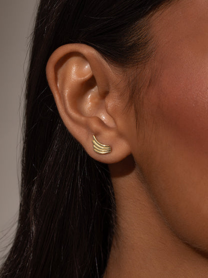 Vermeil Wing Stud Earrings