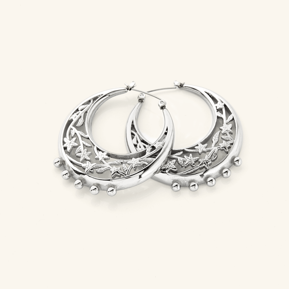 Jasmine Crescent Hoop Earrings | VELA x Nominal