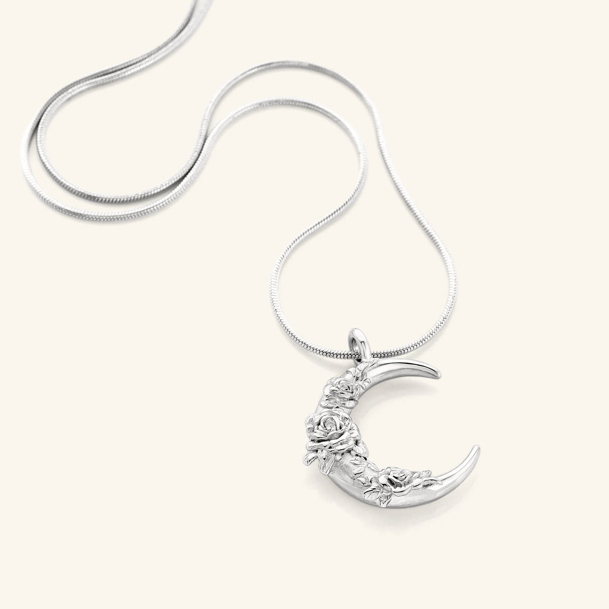 Damask Rose Crescent Necklace | VELA x Nominal