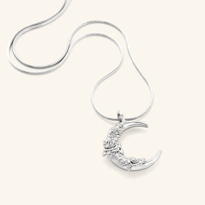 Damask Rose Crescent Necklace | VELA x Nominal