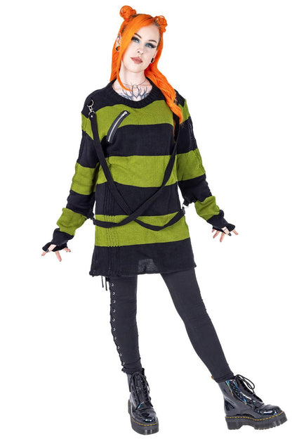 Amalric Jumper Sweater [Black/Green]