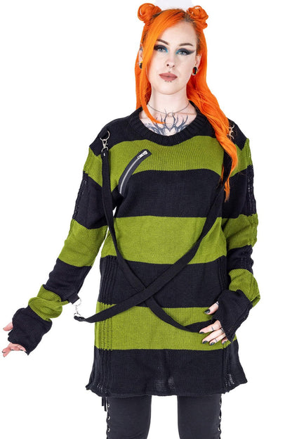 Amalric Jumper Sweater [Black/Green]
