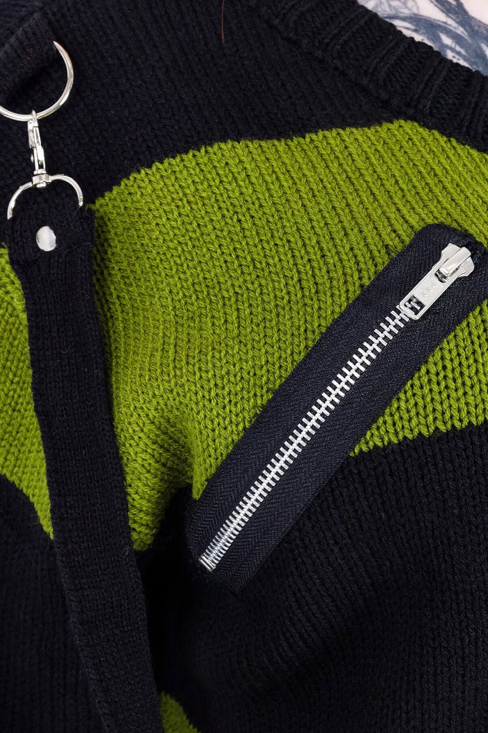 Amalric Jumper Sweater [Black/Green]