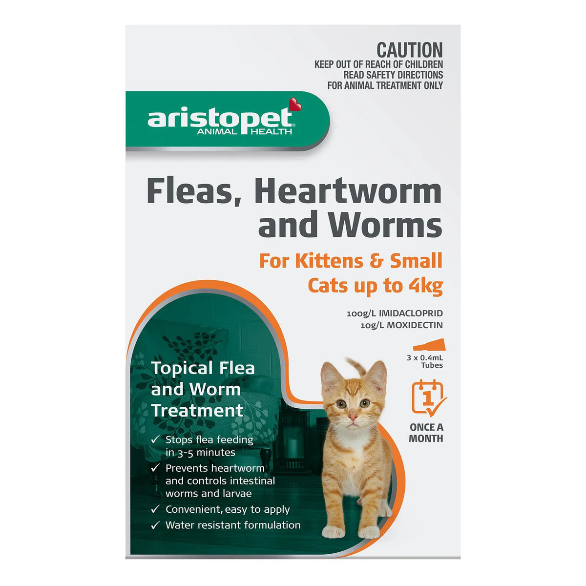 Aristopet - Spot-on Treatment Kitten/Cat Up to 4 Kg