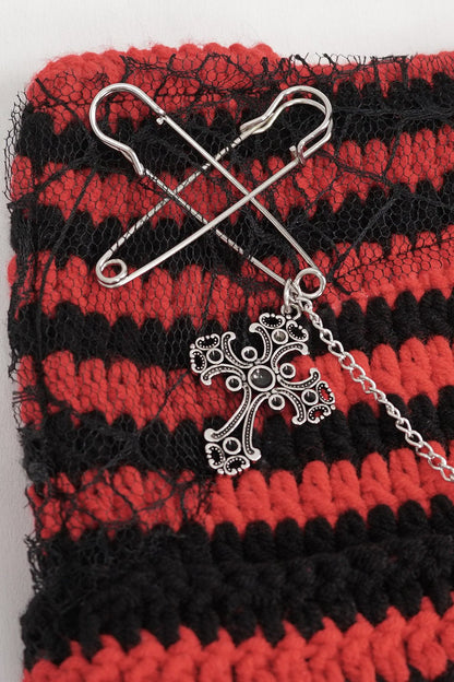 Bad Cat Beanie [BLACK/RED]