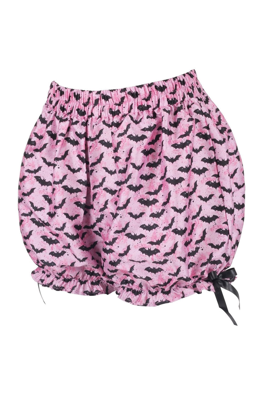 Black/Pink Bats Crepe Bloomers