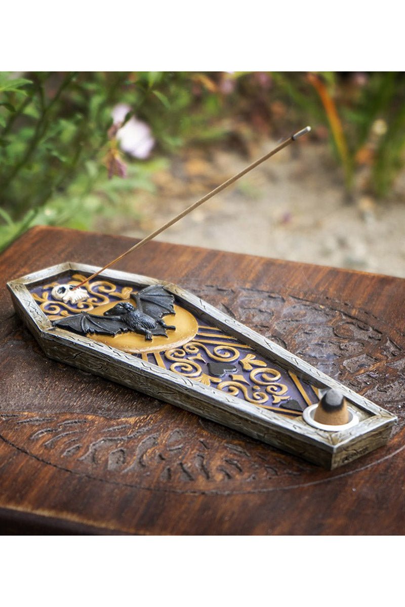 Bat Coffin Incense Burner