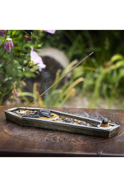 Bat Coffin Incense Burner