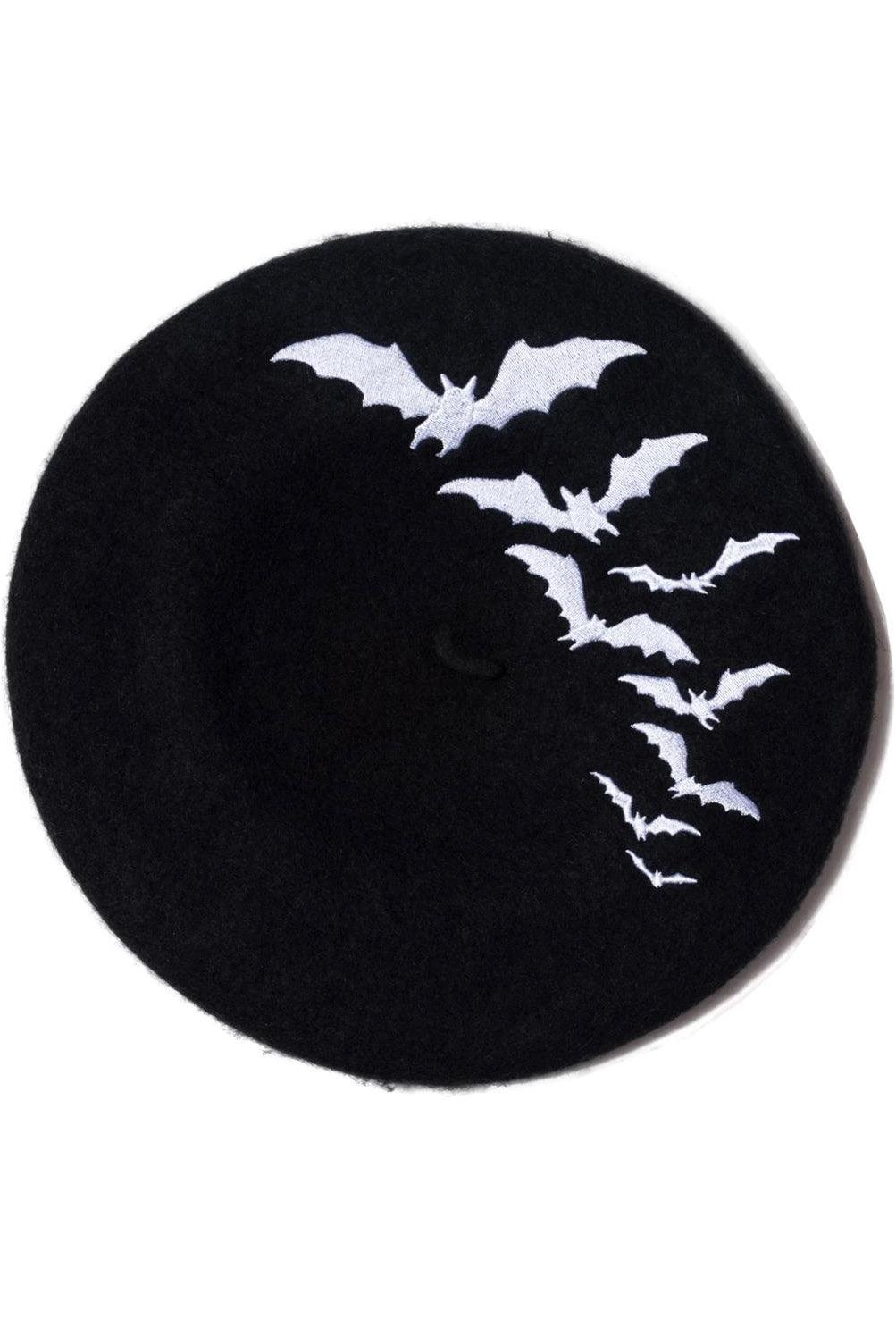 Bat Repeat Beret Hat [WHITE]