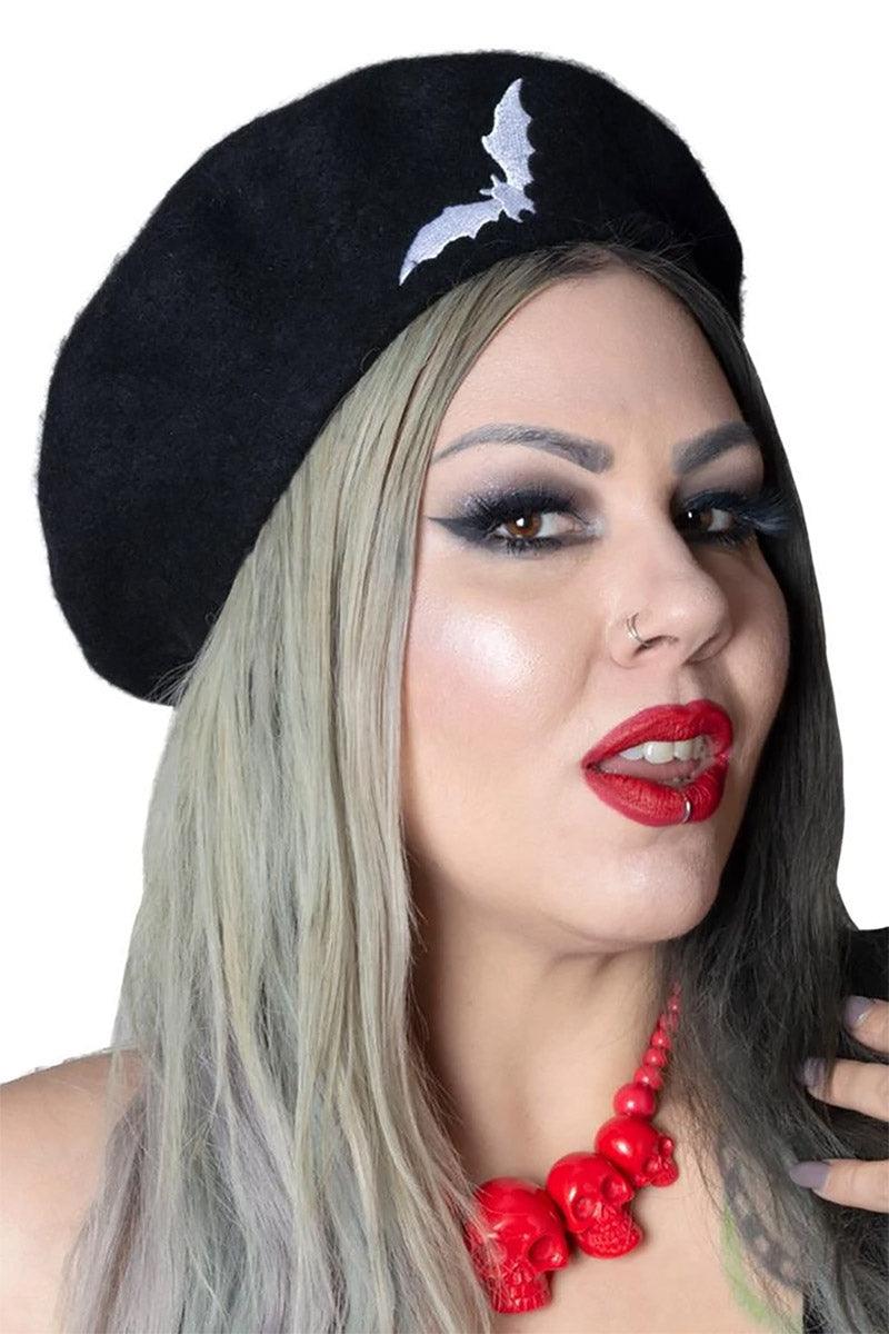 Bat Repeat Beret Hat [WHITE]