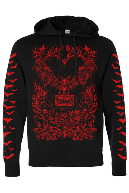 Bat Romance Hoodie [BLOOD RED]