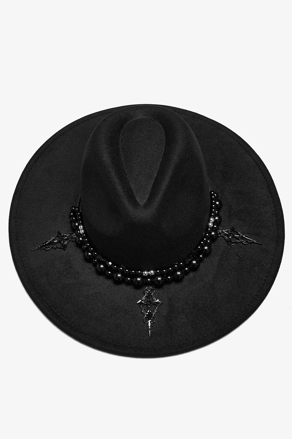 Bloodhound Wide Brimmed Hat [Black/Red]