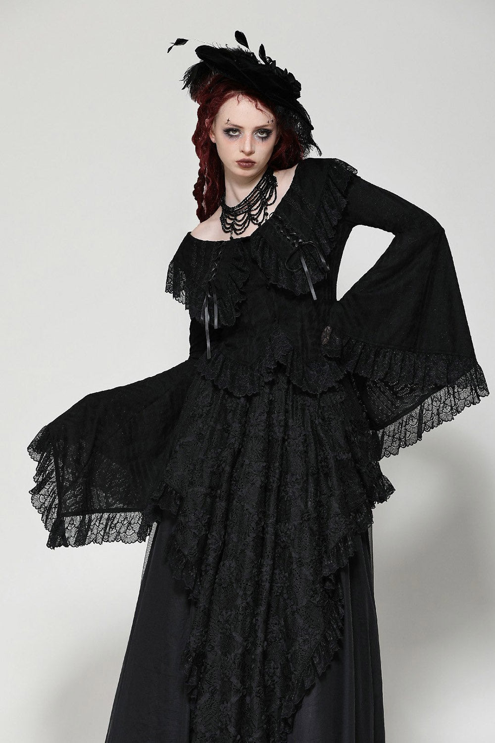 Blacks Sails Pirate Goth Blouse