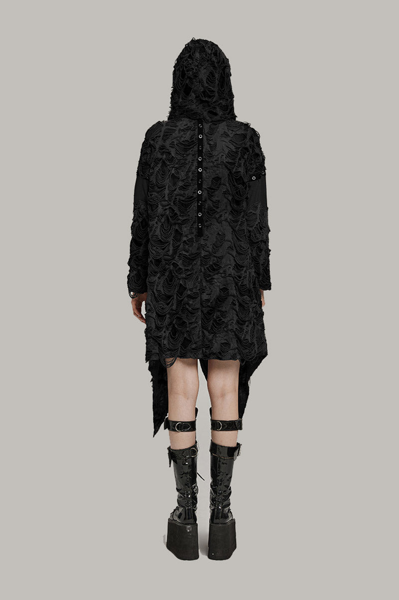 Black Apocalypse Ripped Cardigan
