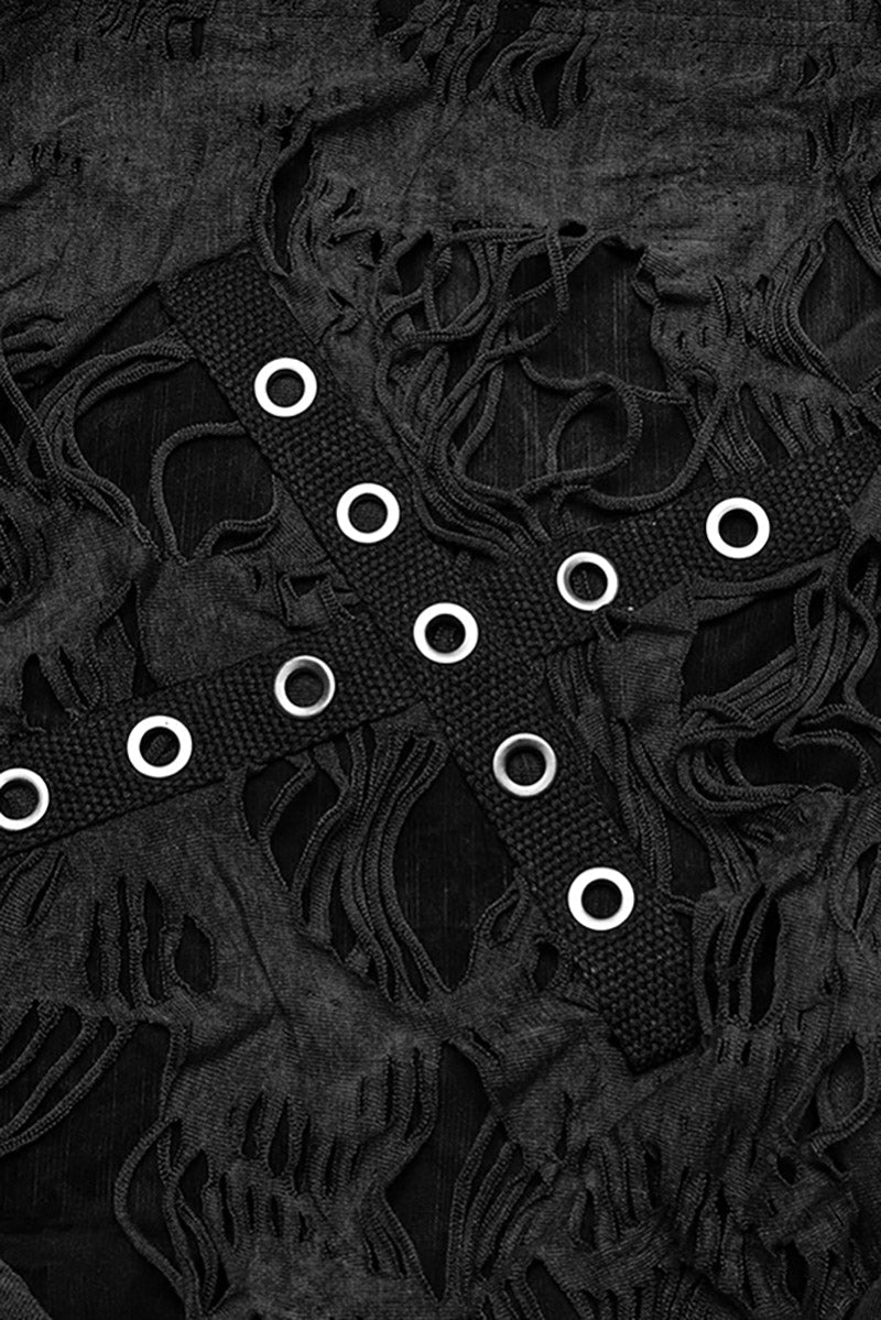 Black Apocalypse Ripped Cardigan